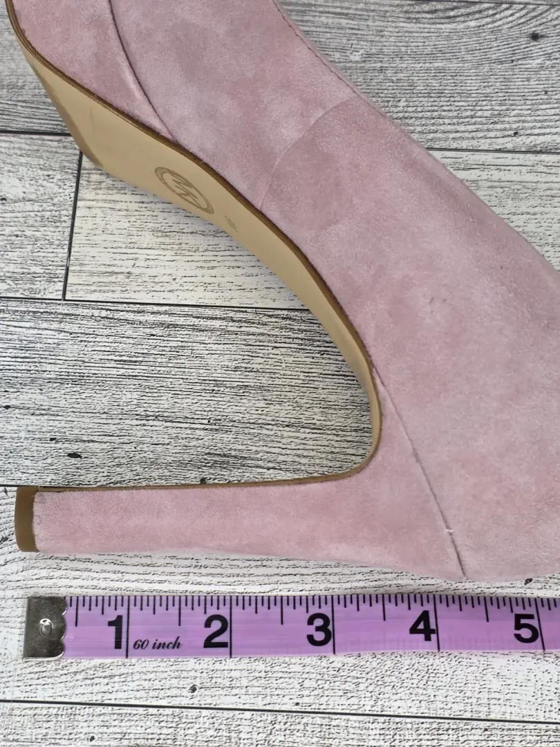 Michael Kors Chantal Platform Pumps 粉红色麂皮绒 SZ 9 娃娃芯 Girly Coquette 豪华-