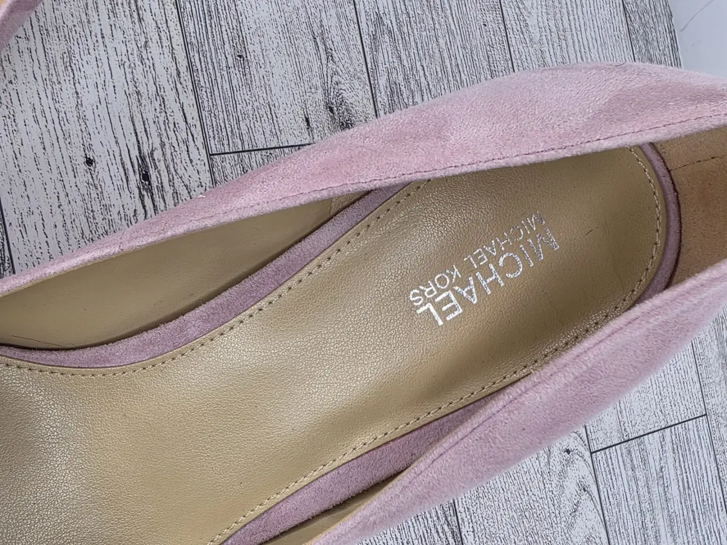 Michael Kors Chantal Platform Pumps 粉红色麂皮绒 SZ 9 娃娃芯 Girly Coquette 豪华-