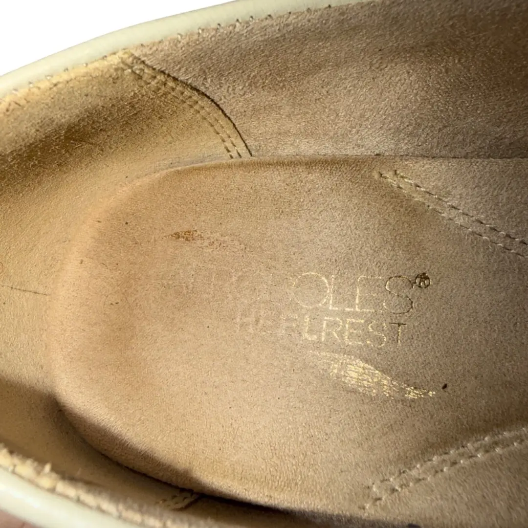 Aerosoles 女式象牙色皮革娃娃经典高跟鞋 8.5M 码-