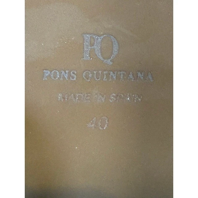 Pons Quintana 编织皮革斗篷骡子尺寸 40 干邑木楔西班牙制造-