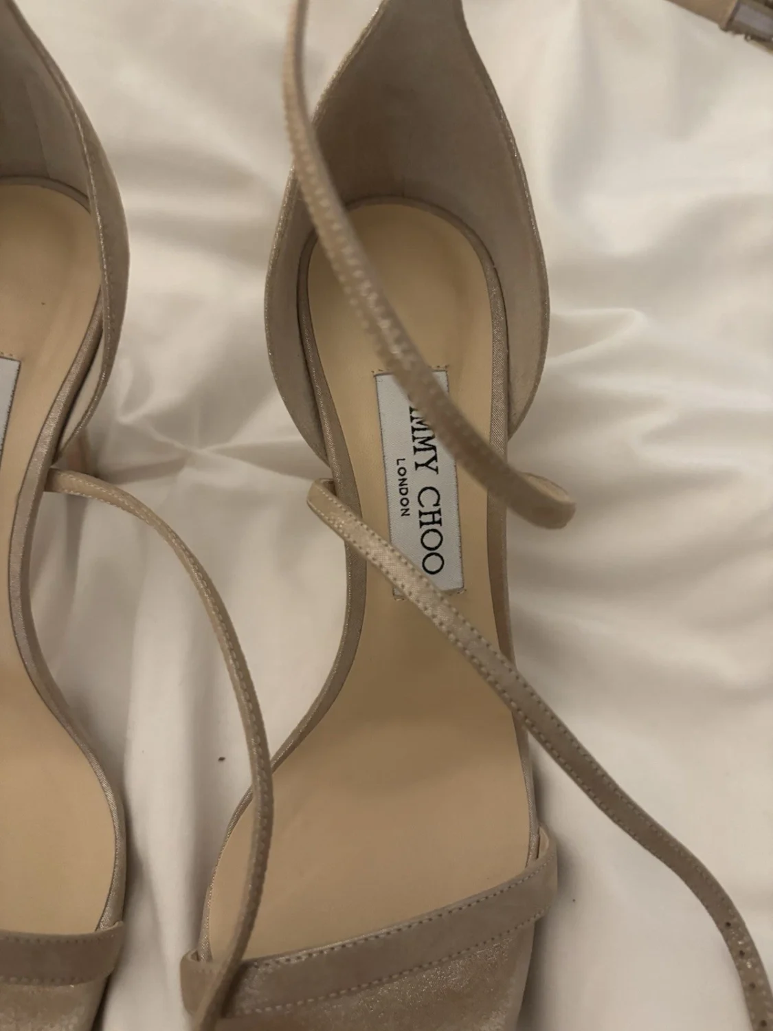 Jimmy Choo Harper 100 女式浅口鞋 8.5 码 Iridescent Sand-