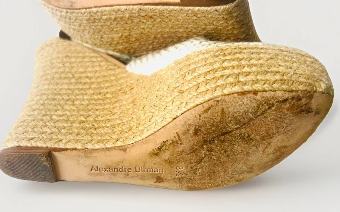 Alexandre Birman 厚底高跟鞋女式 8.5 坡蛇纹绑带-