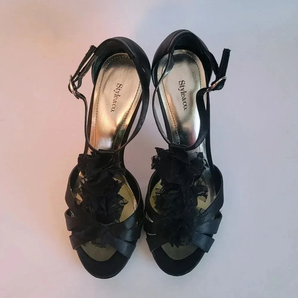 Style & Co. 黑色高跟鞋 8.5 码-
