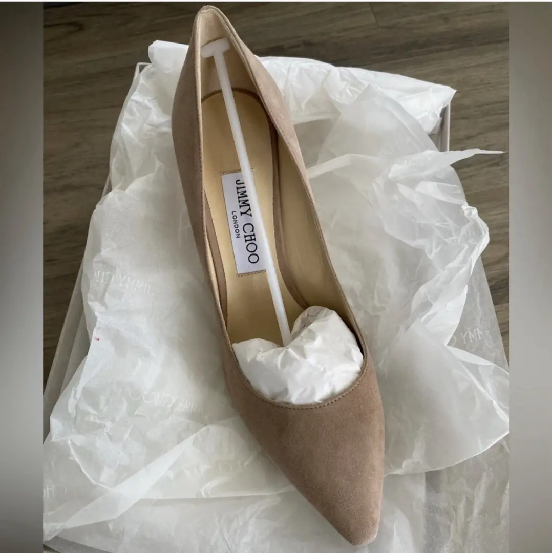 Jimmy Choo Romy 85麂皮绒高跟鞋-
