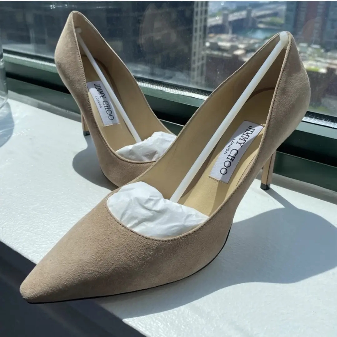 Jimmy Choo Romy 85麂皮绒高跟鞋-