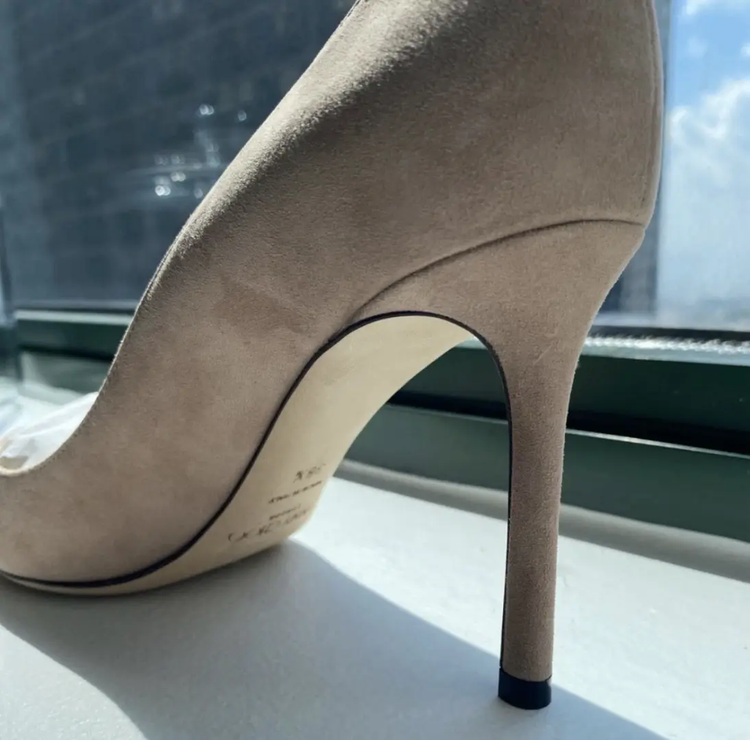 Jimmy Choo Romy 85麂皮绒高跟鞋-