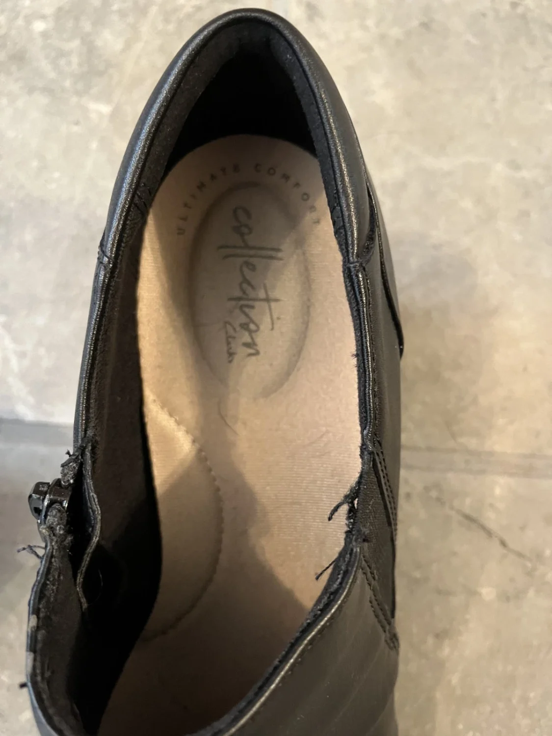 Clarks Collection 黑色高跟鞋懒人鞋浅口鞋女式 9 码-
