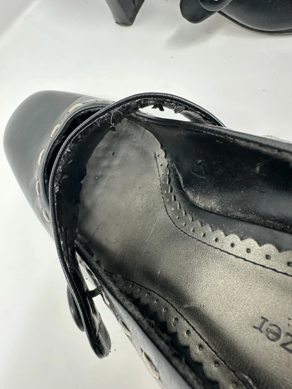 Naturalizer 皮革 Mary Jane 高跟鞋 – 女式 9.5W 码 – 黑色/海军蓝-