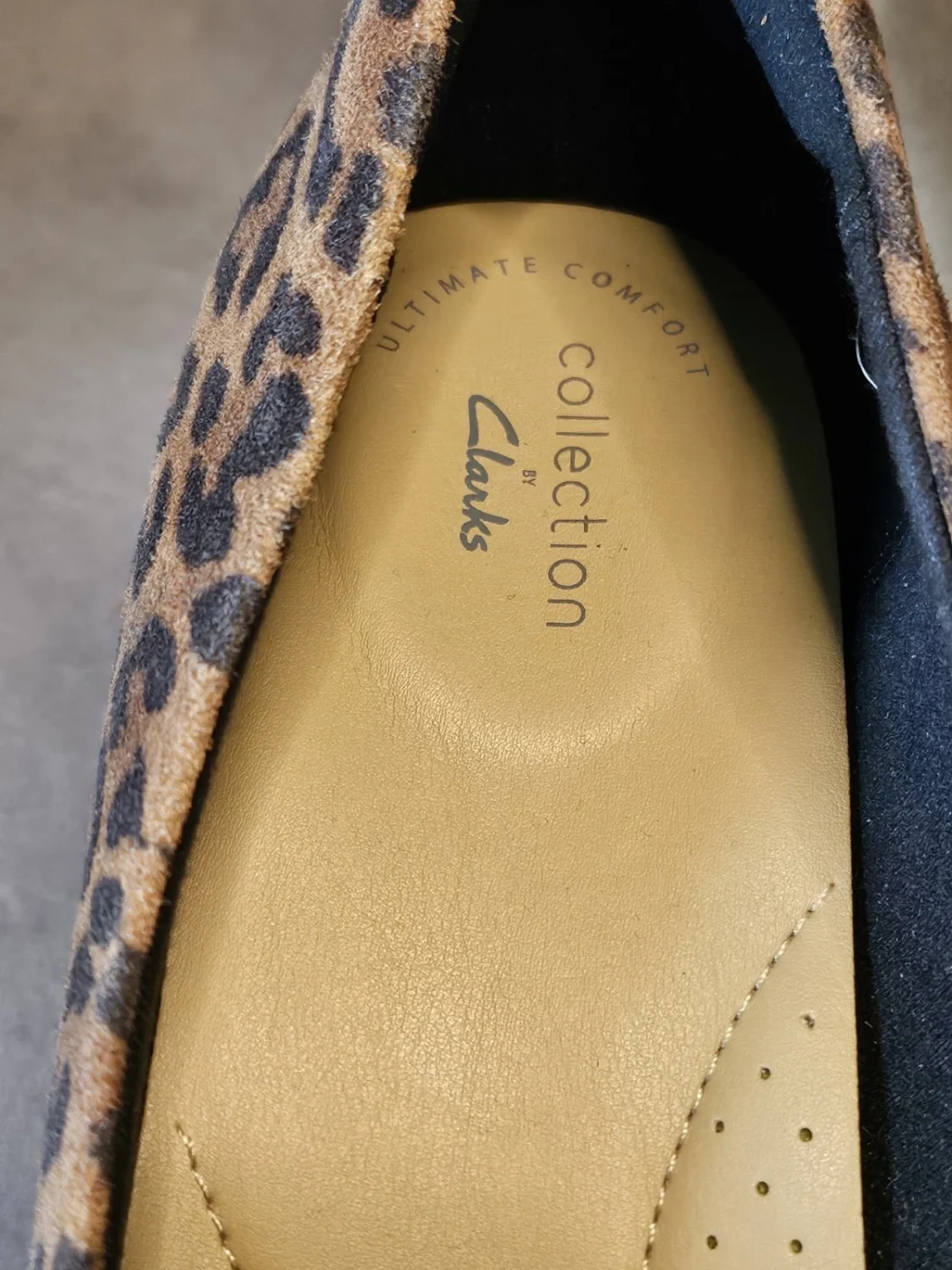Clarks Collection Adriel Viola 豹纹高跟鞋 10 M 码 -