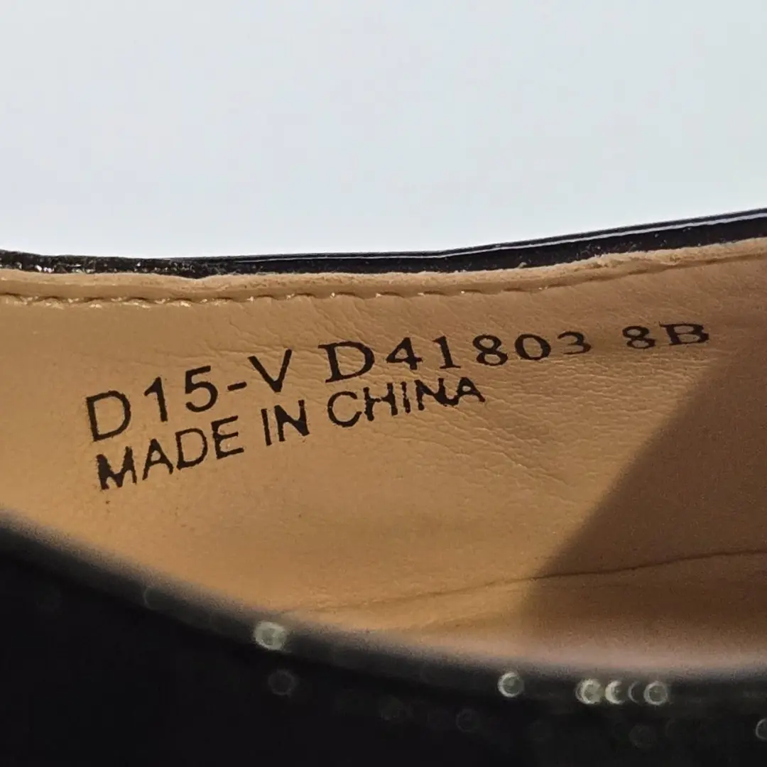 Cole Haan Grand.OS 女式黑色漆皮高跟鞋美国 8B 码-